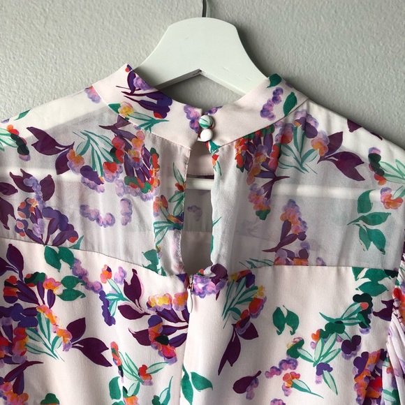 Saloni Floral Print Mini Dress - Picture 7 of 8